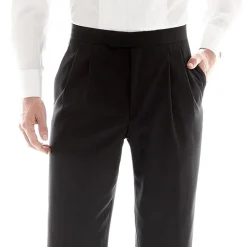 Stafford® Pleated Tuxedo Pants