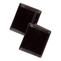 Stafford Rfid Split Pull-Up Trifoldw/Intrior Zipper Mens Personalized Trifold Wallet