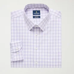 Stafford Smart Tech Big And Tall Mens Regular Fit Stretch Fabric Wrinkle Free Long Sleeve Dress Shirt