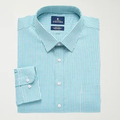 Stafford Smart Tech Mens Regular Fit Stretch Fabric Wrinkle Free Long Sleeve Dress Shirt