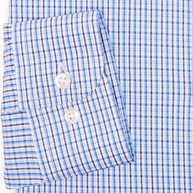 Stafford Smart Tech Mens Slim Fit Stretch Fabric Wrinkle Free Long Sleeve Dress Shirt