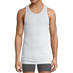 Stafford Super Soft Cotton Mens Round Neck Sleeveless 4 Pack Tank