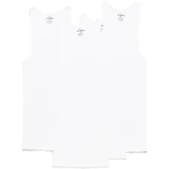 Stafford Super Soft Cotton Mens Round Neck Sleeveless 4 Pack Tank