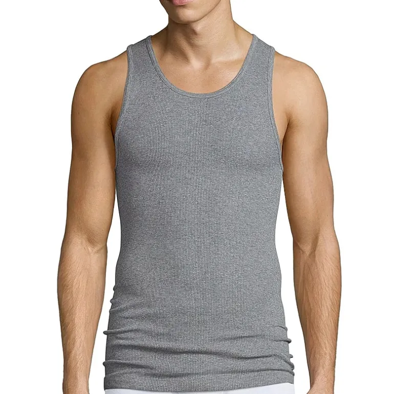Stafford Super Soft Cotton Mens Round Neck Sleeveless 4 Pack Tank