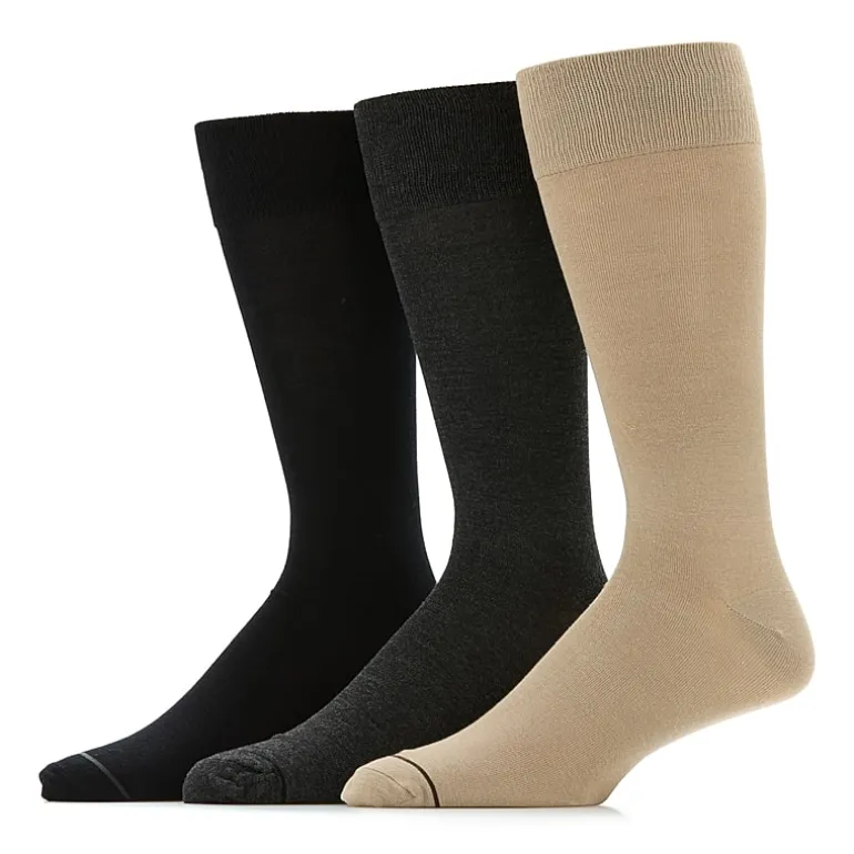 Stafford Super Soft Lux Mens 3 Pair Big and Tall Crew Socks