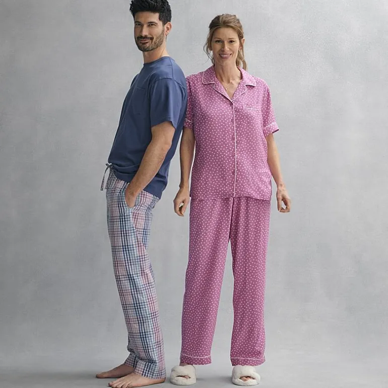Stafford Super Soft Mens Crew Neck Short Sleeve Pajama Top