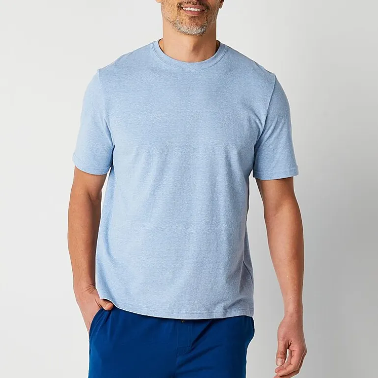 Stafford Super Soft Mens Crew Neck Short Sleeve Pajama Top