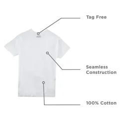 Stafford Super Soft Mens 4 Pack Short Sleeve Crew Neck T-Shirt