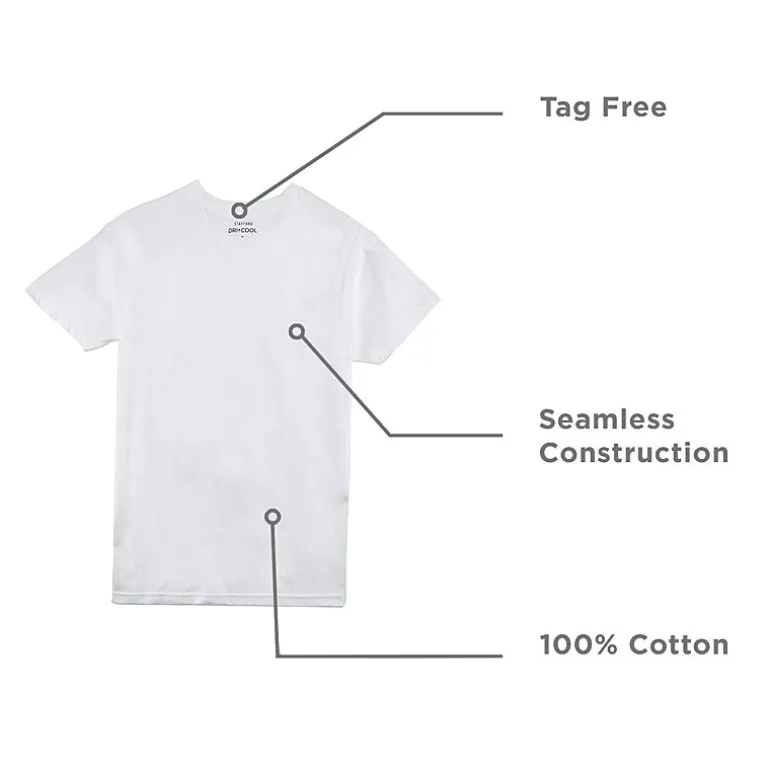 Stafford Super Soft Mens 4 Pack Short Sleeve Crew Neck T-Shirt Big and Tall