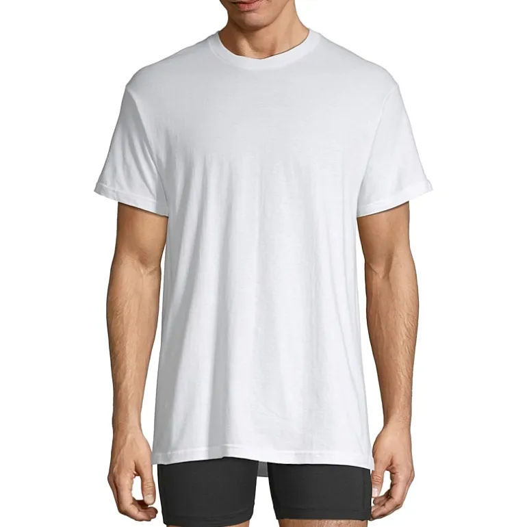 Stafford Super Soft Mens 4 Pack Short Sleeve Crew Neck T-Shirt Big and Tall