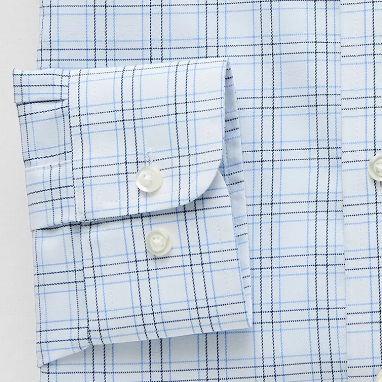 Stafford Sweat Repel Advanced Performance Mens Regular Fit Stretch Fabric Wrinkle Free Long Sleeve Dress Shirt