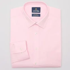 Stafford Sweat Repel Advanced Performance Mens Regular Fit Stretch Fabric Wrinkle Free Long Sleeve Dress Shirt