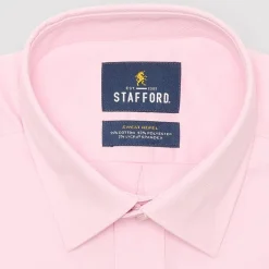 Stafford Sweat Repel Advanced Performance Mens Regular Fit Stretch Fabric Wrinkle Free Long Sleeve Dress Shirt