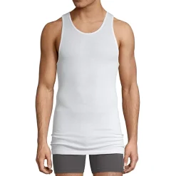 Stafford Ultra Soft Mens Round Neck Sleeveless 4 Pack Big and Tall Tank