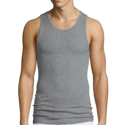 Stafford Ultra Soft Mens Scoop Neck Sleeveless 4 Pack Tank