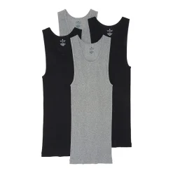 Stafford Ultra Soft Mens Scoop Neck Sleeveless 4 Pack Tank
