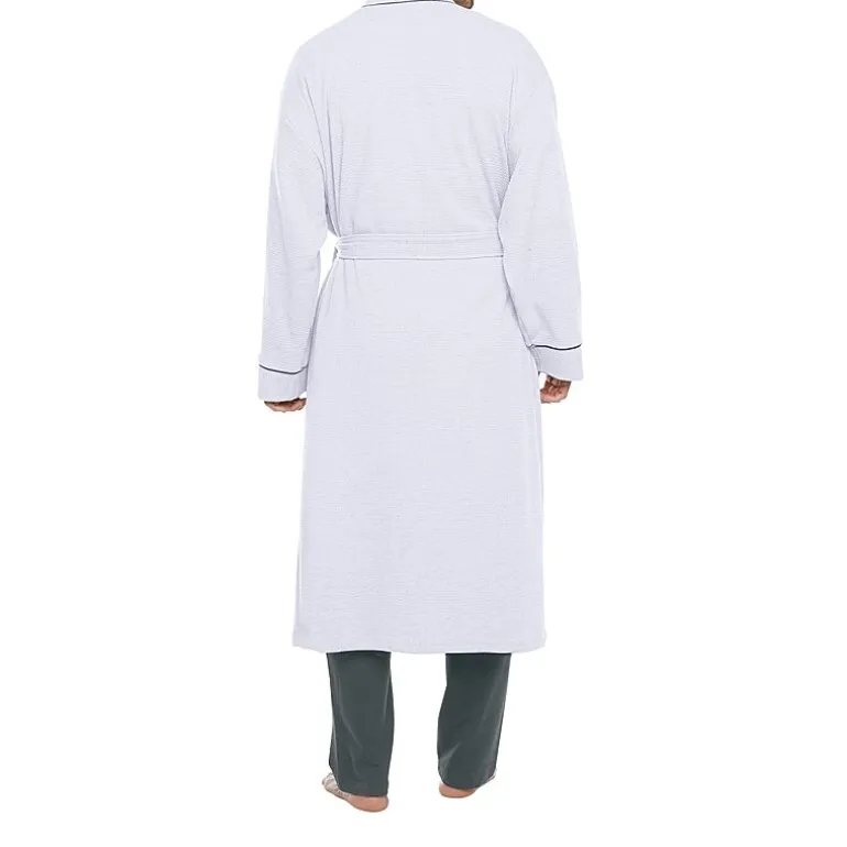 Stafford Waffle One Size Mens Waffle Long Sleeve Long Length Robe