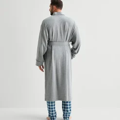 Stafford Waffle One Size Mens Waffle Long Sleeve Long Length Robe
