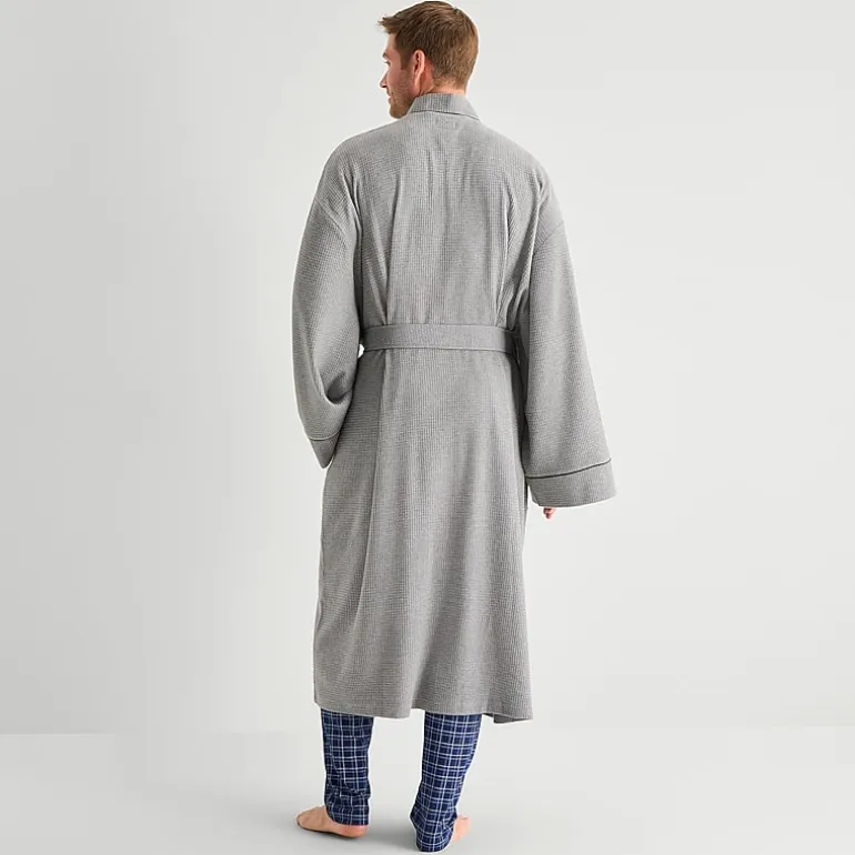 Stafford Waffle One Size Mens Big Waffle Long Sleeve Long Length Robe