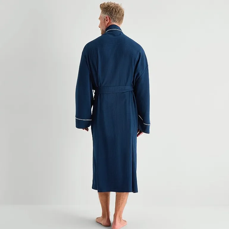 Stafford Waffle One Size Mens Big Waffle Long Sleeve Long Length Robe