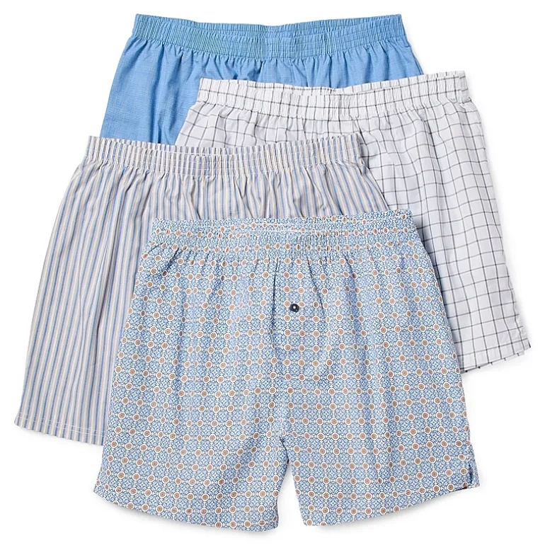Stafford Woven Mens 4 Pack Boxers 305919