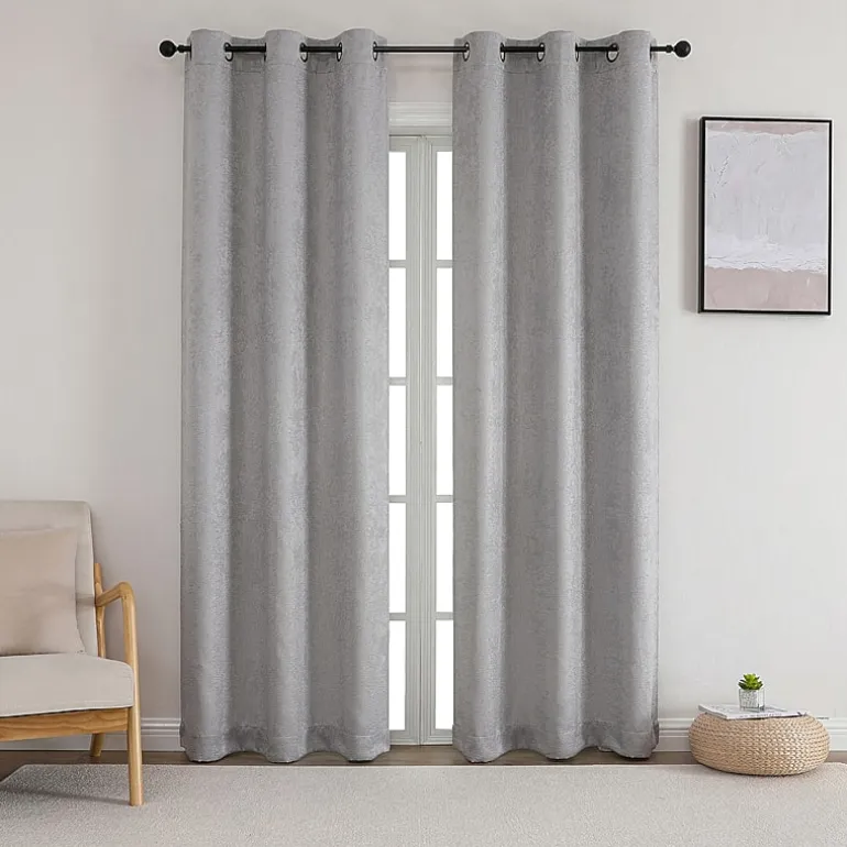 Starltt Grommet Top Blackout Set of 2 Curtain Panel