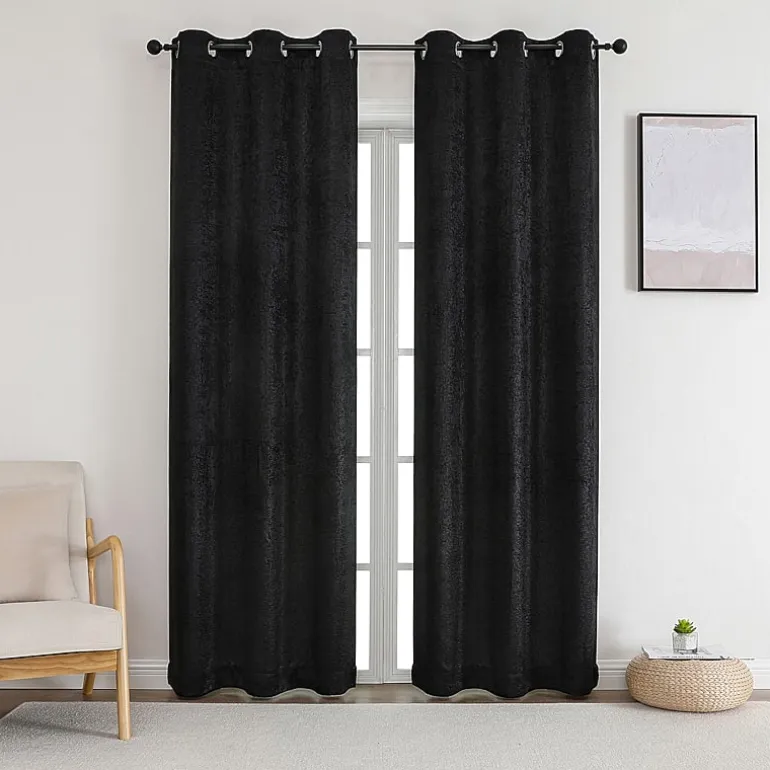 Starltt Grommet Top Blackout Set of 2 Curtain Panel