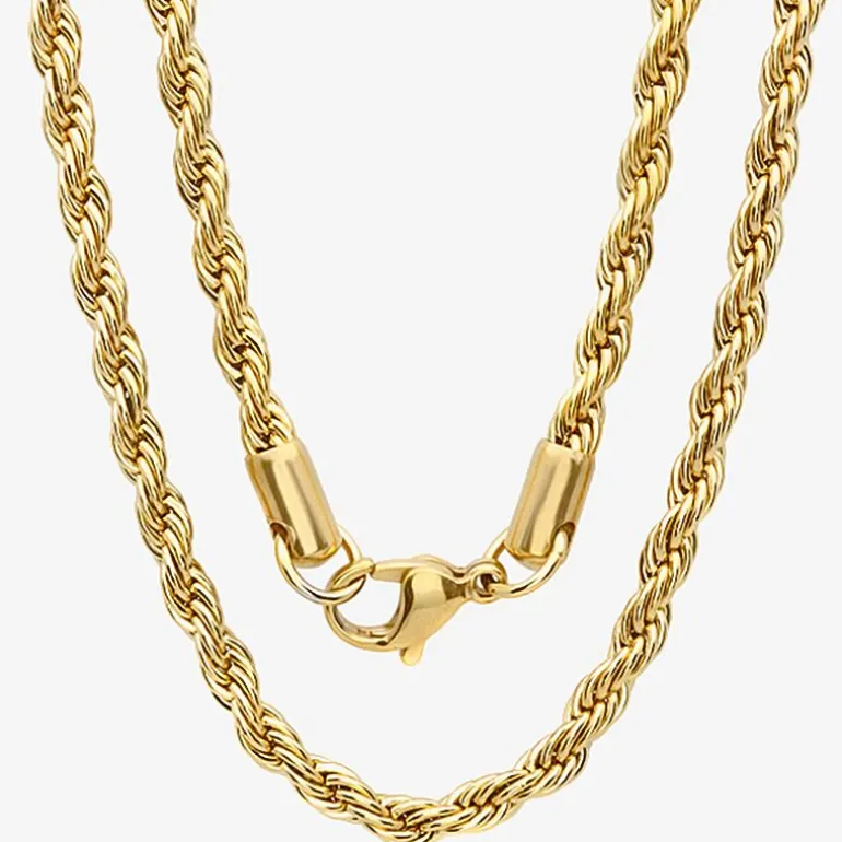 Steeltime Lady Of Guadalupe Mens 18K Gold Over Stainless Steel Oval Hypoallergenic 18 Inch Pendant Necklace