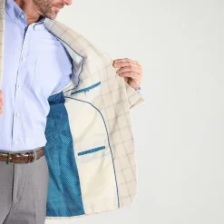 Steve Harvey Mens Plaid Regular Fit Sport Coat