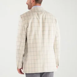 Steve Harvey Mens Plaid Regular Fit Sport Coat