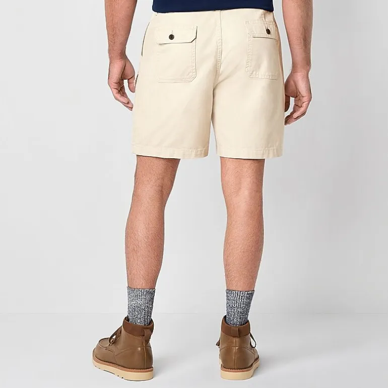St. John's Bay Canvas Hiking Mens 7" Cargo Short