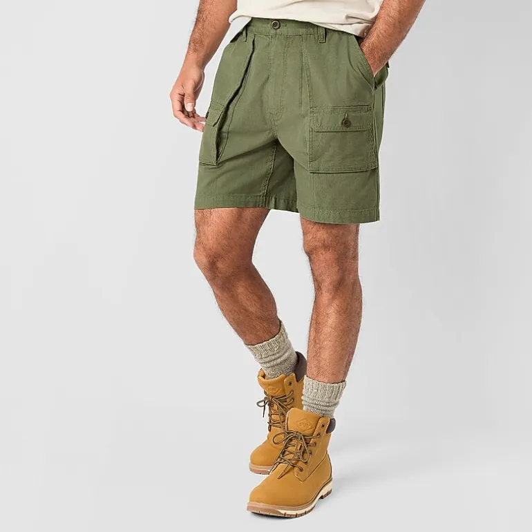 St. John's Bay Canvas Hiking Mens 7" Cargo Short