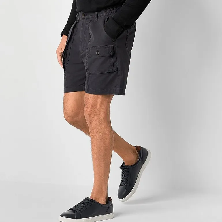 St. John's Bay Canvas Hiking Mens 7" Cargo Short