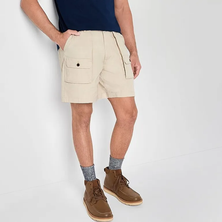 St. John's Bay Canvas Hiking Mens 7" Cargo Short