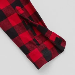 St. John's Bay Dexterity Mens Easy-on + Easy-off Long Sleeve Adaptive Classic Fit Flannel Shirt