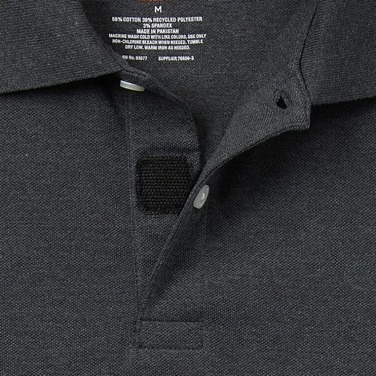 St. John's Bay Dexterity Premium Stretch Mens Classic Fit Easy-on + Easy-off Adaptive Short Sleeve Polo Shirt