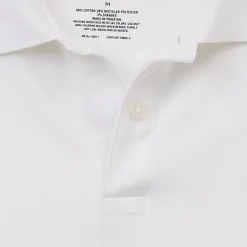 St. John's Bay Dexterity Premium Stretch Mens Classic Fit Easy-on + Easy-off Adaptive Short Sleeve Polo Shirt