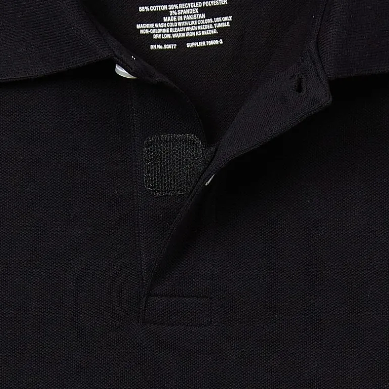 St. John's Bay Dexterity Premium Stretch Mens Classic Fit Easy-on + Easy-off Adaptive Short Sleeve Polo Shirt