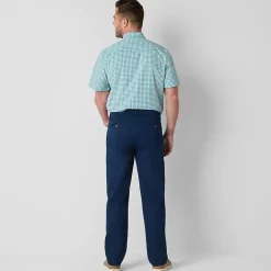 St. John's Bay Dexterity Stretch Chino Mens Adaptive Adjustable Features Easy-on + Easy-off Straight Fit Flat Front Pant