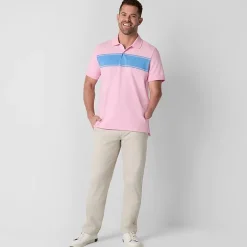 St. John's Bay Dexterity Stretch Chino Mens Adaptive Adjustable Features Easy-on + Easy-off Straight Fit Flat Front Pant