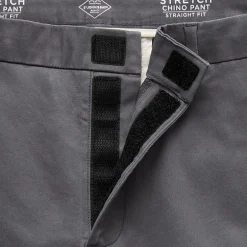 St. John's Bay Dexterity Stretch Chino Mens Adaptive Adjustable Features Easy-on + Easy-off Straight Fit Flat Front Pant