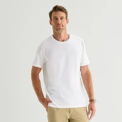 St. John's Bay Dexterity Super Soft Mens Easy-on + Easy-off Crew Neck Short Sleeve Adaptive T-Shirt