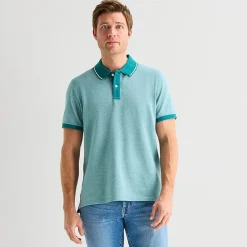 St. John's Bay Essential Oxford Mens Slim Fit Short Sleeve Polo Shirt