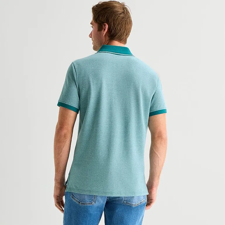 St. John's Bay Essential Oxford Mens Slim Fit Short Sleeve Polo Shirt