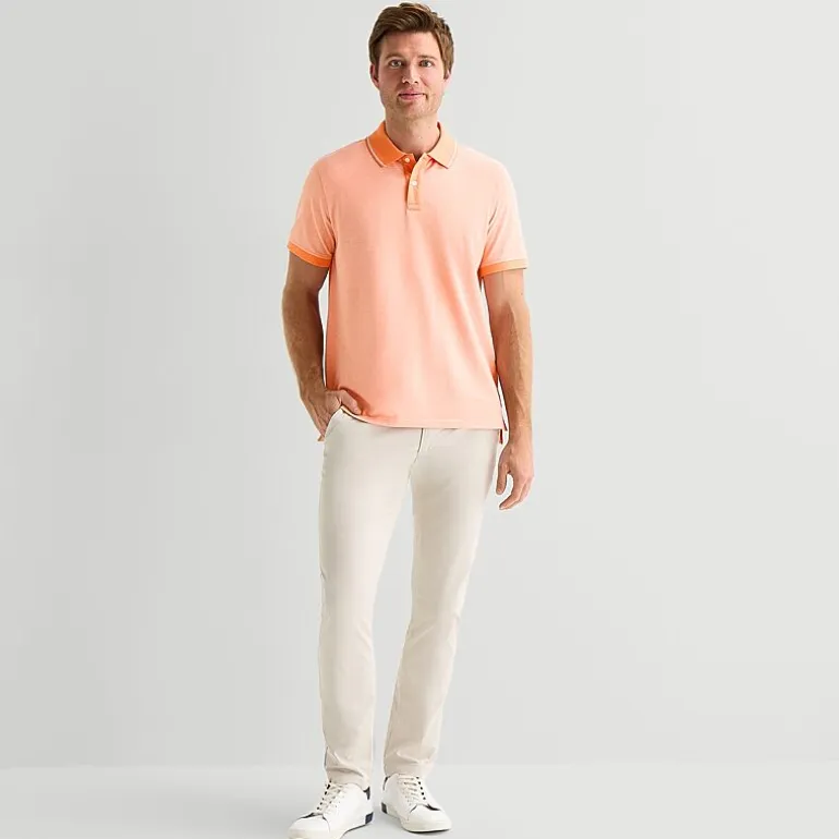 St. John's Bay Essential Oxford Mens Slim Fit Short Sleeve Polo Shirt