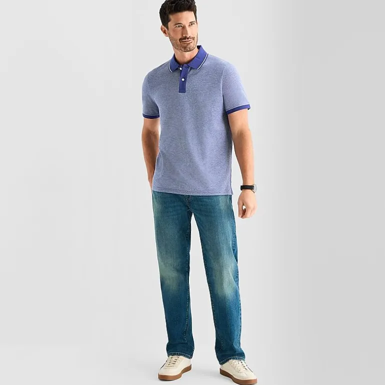 St. John's Bay Essential Oxford Mens Classic Fit Short Sleeve Polo Shirt