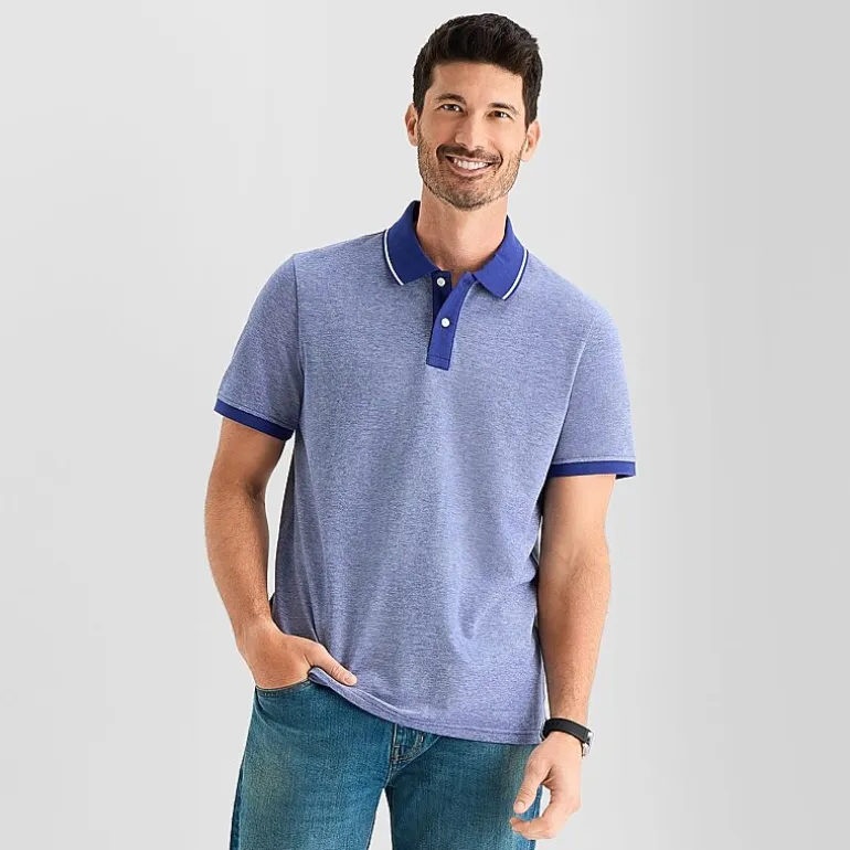 St. John's Bay Essential Oxford Mens Classic Fit Short Sleeve Polo Shirt