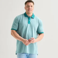 St. John's Bay Essential Oxford Big and Tall Mens Classic Fit Short Sleeve Polo Shirt