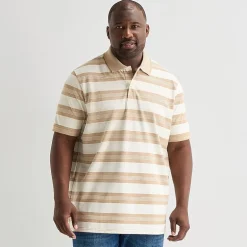St. John's Bay Essential Oxford Big and Tall Mens Classic Fit Short Sleeve Polo Shirt