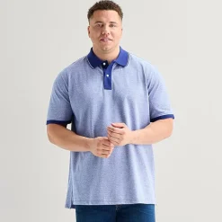 St. John's Bay Essential Oxford Big and Tall Mens Classic Fit Short Sleeve Polo Shirt
